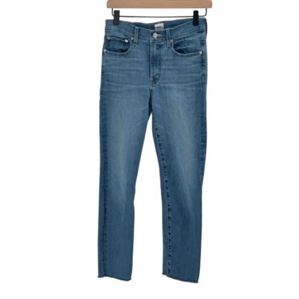 Edwin‎ Jeans Women's Size 26 High Rise Raw Hem Medium Blue Wash